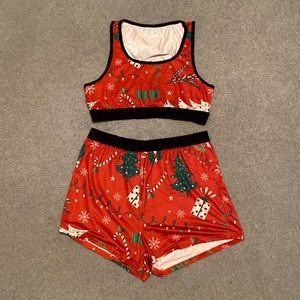 SHEIN Christmas Print Pajama Set